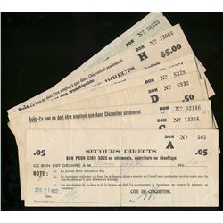 Chicoutimi lot of 10 depression notes.