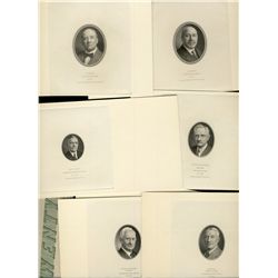 Vignette Lot;  includes different Portraits of members of La Banque Canadienne Nationale, Beaudry Le