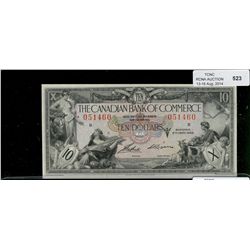 The Canadian Bank of Commerce; 1935 $10 #051460, CH-75-18-02.  AU for grade.
