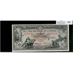The Canadian Bank of Commerce; 1935 $10 #820236, CH-75-18-04.  AU for grade.