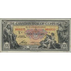 The canadian Bank of Commerce; 1935 $20 #066032  CH-75-18-10 PMG AU50EPQ.