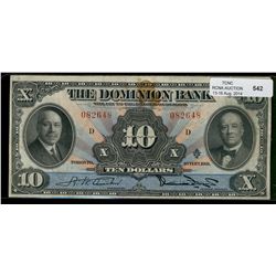 The Dominion Bank of Canada; 1931 $10 #082648, CH-220-24-08.   VF for grade, with small stain and sm