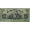 Image 1 : The Dominion Bank; 1925 $10 #160185 CH-220-18-10 PMG VF25.