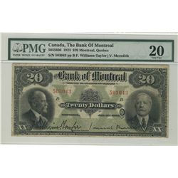 The Bank of Montreal; 1923 $20 #503043 CH-505-56-06 PMGVF20.