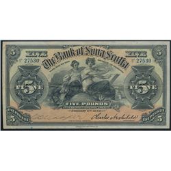 The Bank of Nova Scotia; 1920 £5 #27530, CH-550-38-02-08, Kingston (Jamaica), PMG CH VF35.