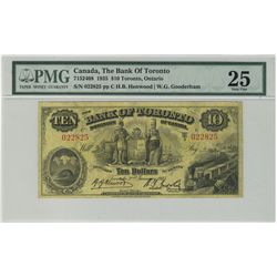 The Bank of Toronto; 1935 $10 #022825 CH-715-24-08 PMG VF25.