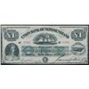 Image 1 : The Union Bank of Newfoundland; 1880 £1 #95384 CH-750-14-06, PMG UNC62EPQ.