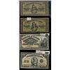 Image 1 : 1870 25¢ Shinplaster DC-1b-i, DC-1c, 1900 25¢ DC-15b & 1923 DC-24d.  Lot of 4 notes VG to VF.