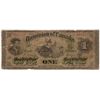 Image 1 : 1870 $1 DC-2b-ii #1509177 'Manitoba Ovpt', PMG G6.  Extremely rare overstamp. The only example known