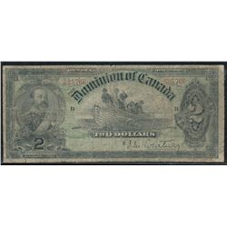 1897 $2 DC-14b #525766. G+ issue with minor border splits.