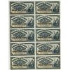 Image 1 : 1900 25c DC-15a  Uncut Sheet of 10 subjects PMG UNC65EPQ.  The only sheet known.  Worth a premium bi