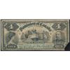 Image 1 : 1902 $4 DC-17a #053338, PCGS F12 Apparent.  Missing bottom rigth corner.