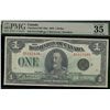 Image 1 : 1923 $1 DC-25m #D1117440, PMG CH VF35.  Designated with split in top margin.