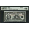 Image 1 : 1935 $1 BC-1a #A6030410, PMG CH UNC63EPQ.