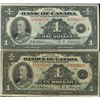 Image 1 : 1935 $1 BC-1b #B3691578 & BC-2 #F0320487.  Lot of 2 notes VG+ to F+.