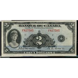 1935 $2 BC-4 #F827505.  Bright VF/EF issue.