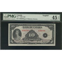 1935 $10 BC-7 #A366789, PMG EF45EPQ.