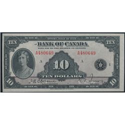 1935 $10 BC-7 #A480649, PMG CH UNC63EPQ.