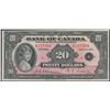 Image 1 : 1935 $20 BC-9b Small Seal  #A227304, PCGS UNC62.  Crisp with vibrant colours.  Rare this nice.