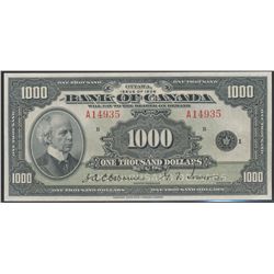 1935 $1000 BC-19 #A14935.  A sharp UNC issue for grade.