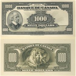 1935 $1000 BC-20FP Front Proof PCGS Superb Gem UNC67PPQ. 1935 $1000 BC-20BP Back Proof PCGS Superb G