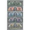 Image 1 : 1937 $1 BC-21c, $2 BC-22c, $5 BC-23c, $10 BC-24b & $20 BC-25c.  Lot of 5 notes all crisp and origina