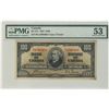 Image 1 : 1937 $100 BC-27c #BJ4366466 PMG AU53.  Note slightly discoloured with rust on corner.  Should be vie