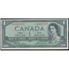 Image 1 : 1954 $1 BC-29bA #*AA0017877.  Rare DF replacement issue.  Crisp AU+ issue.