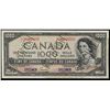 Image 1 : 1954 $1000 BC-36s #AK0000000.  EF+ issue with faded front colours and some glue residue on borders.