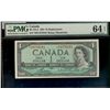 Image 1 : 1954 $1 BC-37cA #*HF0770181, PMG CH UNC64EPQ.