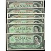 Image 1 : 1967 $1 BC-45bA-i #*NO(3) & *BM(3).  Lot of 6 notes Fine to AU+.  Lot of 2 UNC notes.