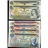Image 1 : 1973 $1 BC-46a #PA, EAK, 1972 $5 BC-48a #CP, BC-48b #XA, 1971 $10 BC-49c #DX & BC-49d #EEP.  A nice 