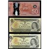 Image 1 : 1973 $1 BC-46a #LT0017376 Error, Out of Register,  #NF9149535 Error, Miscut, & 2012 $50 #AHZ6888888,