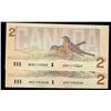 Image 1 : 1986 $2 BC-55aA & BC-55bA #ARX Replacement notes in UNC.  Lot of 2 Crisp UNC notes