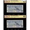 Image 1 : 1986 $5 BC-56cA-i(2), #ANX, BCS Certified UNC-60 & CH UNC63 Original.  Lot of 2 notes,