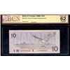 Image 1 : 1989 $10 BC-57bA,  #ATX2242403, BCS Certified CUNC-62, Original