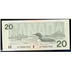 Image 1 : Bank of Canada, $20.00 replacement note 1991, grade Choice UNC-63, BC-58aA-ii, signature Thiessen Cr