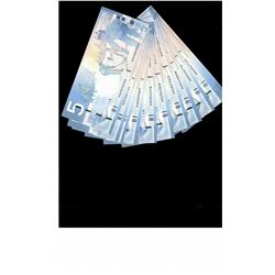 2006 $5 BC-67bA #AAD betw 2.96-3.16m(8), & betw 2.4-2.56m(5).  Lot of 13 Crisp UNC notes.