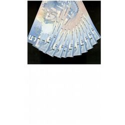 2006 $5 BC-67bA #AAD3009740-757.  Lot of 18 consecutive UNC notes.