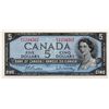 Image 1 : Ladder issue; 1954 $5 BC-39b  #MS1234567, CCCS CH UNC64.