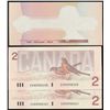 Image 1 : Error issue; 1986 $2 BC-55b #EGK4900251/252/253. Lot of 3 consecutive notes with middle issue showin