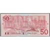 Image 1 : Error issue; 1988 $50 BC-59b #FHS6141601.  Major 100% Offset Print on back of note.