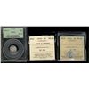 Image 1 : Nfld 1941c 5¢ & 1943c MS64.  Lot of 2 coins both with ICCS grading and 1943c Crossed PCGS.