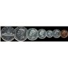Image 1 : 1948 $1 Specimen Set Complete all PCGS graded;  includes $1 SP66, 50¢ SP66 (Convex), 25¢ SP66, 10¢ S