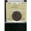 Image 1 : 1886 1¢ Obv 1 ICCS AU55.