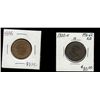 Image 1 : 1896 1¢ & 1900H.  Lot of 2 coins UNC or better.
