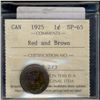 Image 1 : 1925 1¢ ICCS SP65 RB