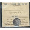 Image 1 : 1890H 5¢ ICCS MS60.