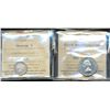 Image 1 : 1891 5¢ Obv 5 & 1964 EWL ICCS MS62.  Lot of 2 coins.