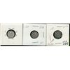 Image 1 : 1894 5¢, 1898 & 1908 SmDt.  Lot of 3 coins VF+ to EF+ for grade.